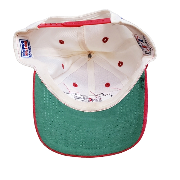 RARE Kansas City Chiefs Vintage Shark Tooth Pro Line Logo Athletic Snapback Hat - Picture 6 of 12